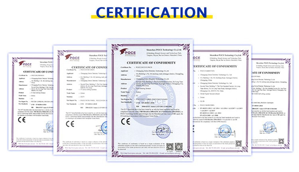 Dental Fast slow Zirconia Sintering oven Furnace certification 2 Dental Fast slow Zirconia Sintering oven Furnace certification 2