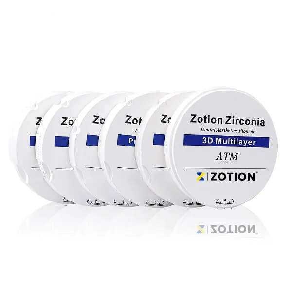 CAD CAM Medical Product Dental Ceramic Zirconia Discs For Denture Crown Bridge Veneers Teeth
