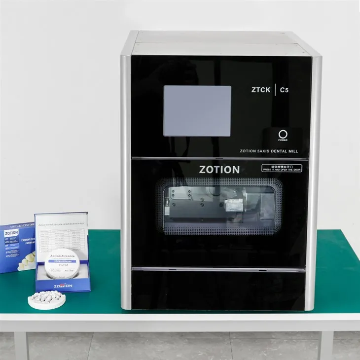 Zotion 5 axis cad cam zirconia milling machine