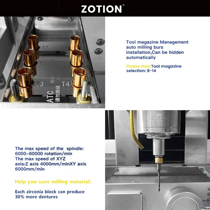 Dental Zirconia Dry Milling Machine